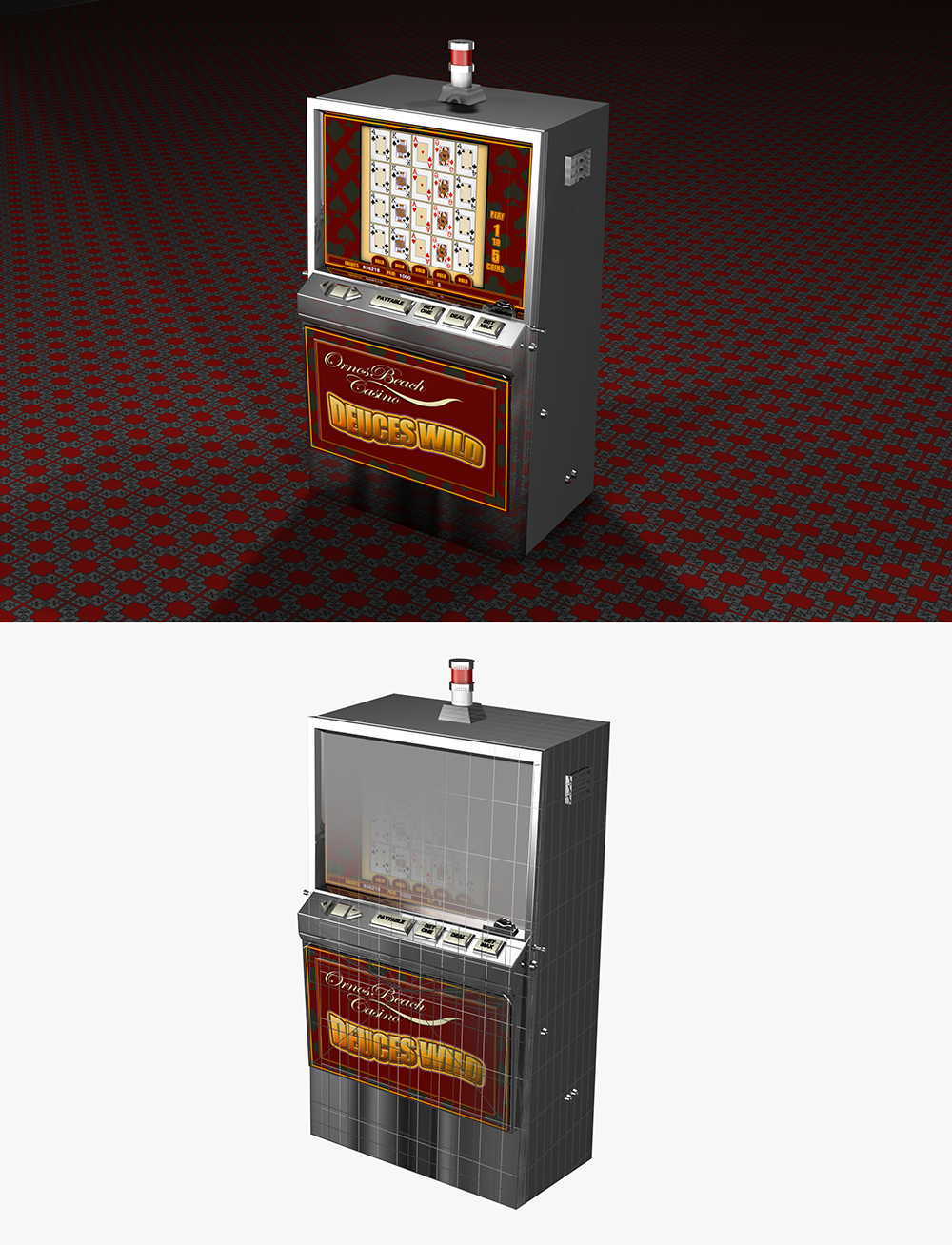 3D Casino Video Poker Multiline